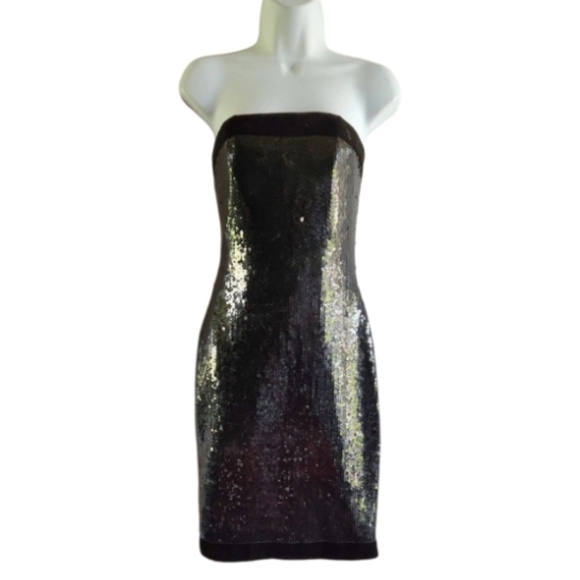 Lillie Rubin vintage embellished black dress 2 - Picture 1 of 6